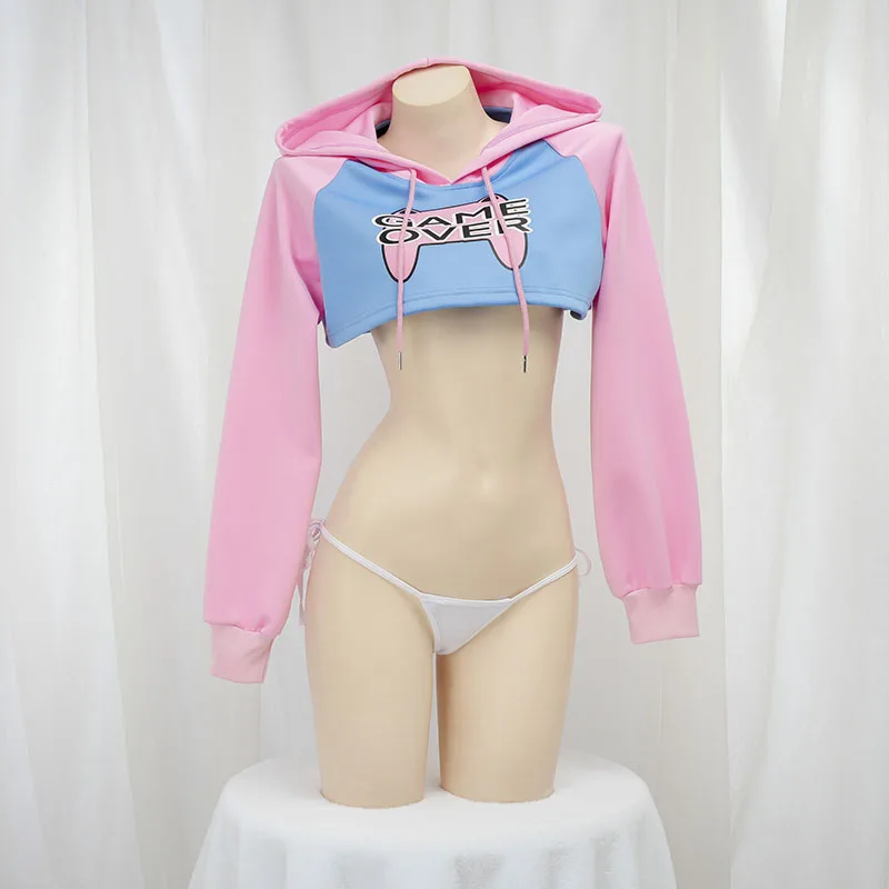 Cute Long Sleeve Crop Top Hood - Crop Top Crochet recension och pris