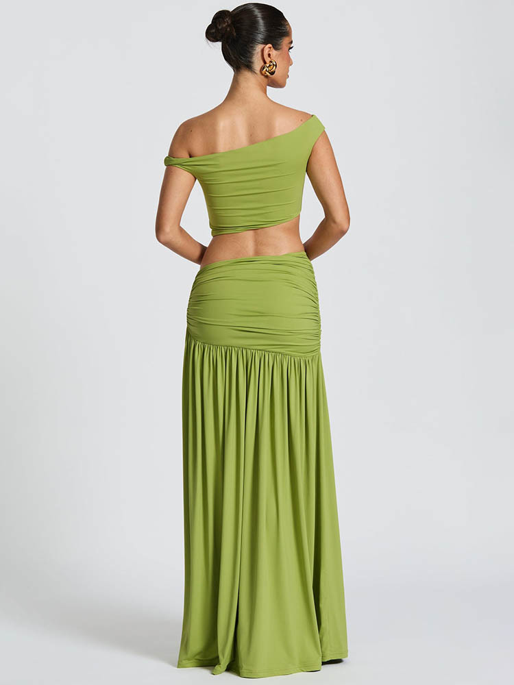 Mozision Elegant Dress Set Wom - Crop Top Crochet recension och pris