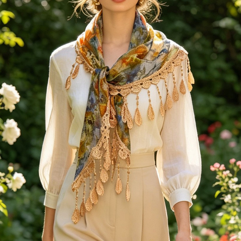 Vintage Floral Lace Hollow Tas - Cover Up Kaftan recension och pris