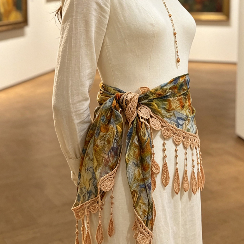Vintage Floral Lace Hollow Tas - Cover Up Kaftan recension och pris